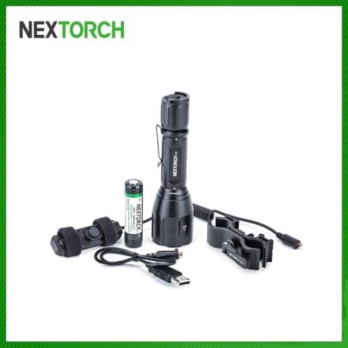 NEXTORCH T7 Hunting LED Flashlight Set 900 Lumens 510 Meters Beam Distance Rechargeable 18650 Multi-function 7-Mode DUO Switch