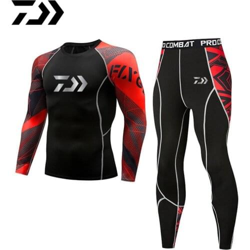 New Daiwa Outdoor Sports Fishing Clothes Sets Breathable Quick Dry Anti Uv Fishing Shirts Fishing Pants Summer Fishing Clothing