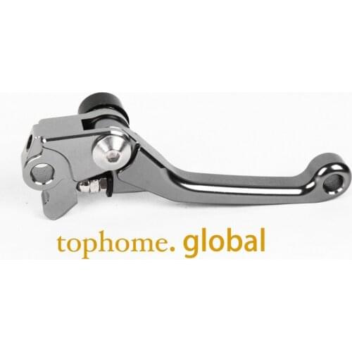 New Motorcycle Top Quality CNC Aluminum Pivot Dirt Bike Brake levers Titanium Colour For Honda CR125R/250R 2004-2007 2005 2006