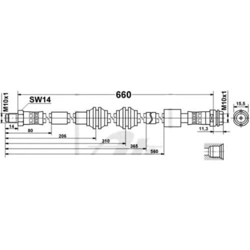 O 2 pcs Brake Hose Tube For Mercedes Benz X166 GLS 350 400 500 AMG 63 166 420 03 48