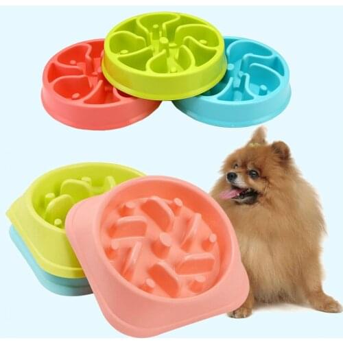 Portable Pet Dog Feeding Food Bowls Puppy Slow Down Eating Feeder Dish Bowel Prevent Obesity Dogs Supplies Dropshipping