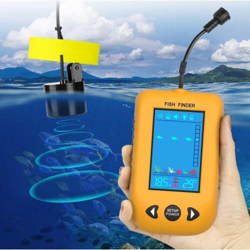 Erchang XF02 Portable Fish Finder ice fishing Sonar Sounder Alarm Transducer Fishfinder fishing echo sounder
