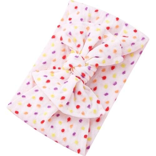 1pcs Soft Elastic Nylon Baby Headband for Newborn Bowknot Wide White Headwraps Turban Girls Headwear Kids Photo Props Hair Band
