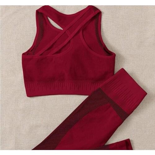 ATHVOTAR Yoga Sports Womens Suit Womens Summer Sports Top Yoga Sports Fitness Women Sets Yoga Crop Top