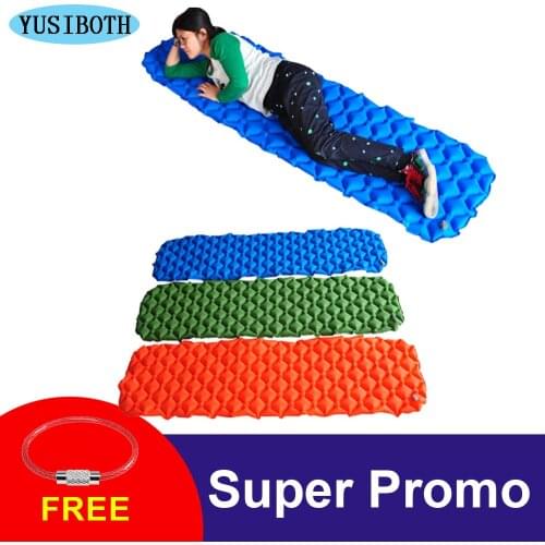 YUSIBOTH Ultralight Sleeping Mat Inflatable Sleeping Pad Bags Mattress for Outdoor Camping Hiking Backpacking Travel
