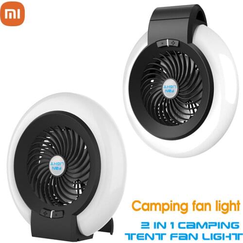 Portable LED Ceiling Fan With Light Mute 2-Wind Adjustable Speed Multiple Power Supply Desktop Fan For Bedroom Outdoor Camping