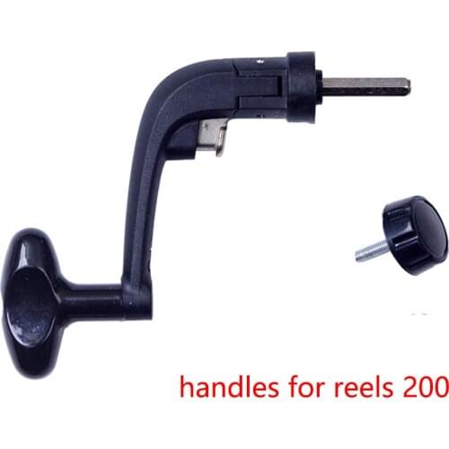 BODECIN Universal 200 Model Fishing Reels Rock Arms Pastic small fishing wheels Rocks Arm Folding Handle +1pcs Screws