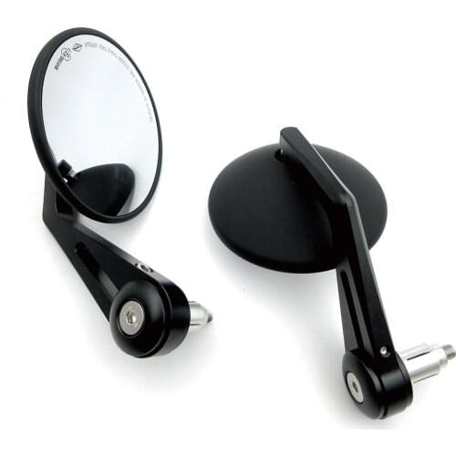 Universal 7/8" 22MM CNC Aluminium Round Handle Bar End Rearview Side Mirror For Yamaha MT09 Honda BMW R1200GS F800GS Suzuki GXSR