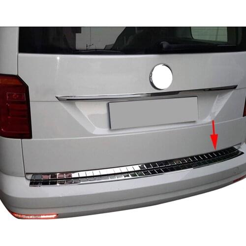 Rear Bumper Fit VW Caddy Chrome Rear Bumper Sill Stainless steel bright Rear Bumper Chrome 2015 UP