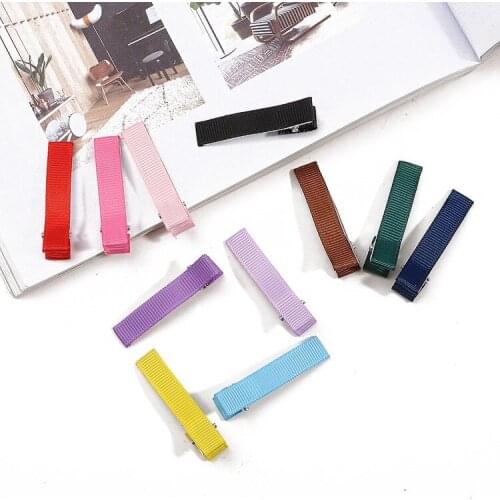 DIY Handmade Bow Hair Clip Hairpin Jewelry Hair Accessories Headdress Accessories Ribbon Duckbill Clip bulk items wholesale