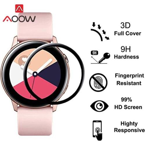 2pcs Screen Protective Film For Samsung Galaxy Watch Active2 40mm 44mm Active 2 3D Curved Clear Full Cover Film R830 R820 R500