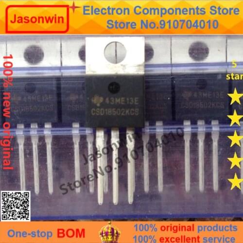 100% nuevo 100 unids/lote original MOSFET CSD18502KCS CSD18502 40V100A TO-220 Transistor