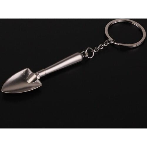 100pcs/lot Novelty Mini Shovel Wrench Keychains man woman mini key ring creative style shovel ker ring