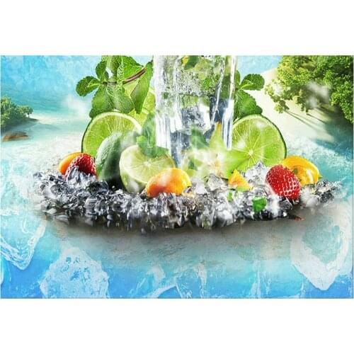 ArtBack 5d full square diamond painting fruit sticker diamond mosaic landscape diy art diamond embroidery decoration