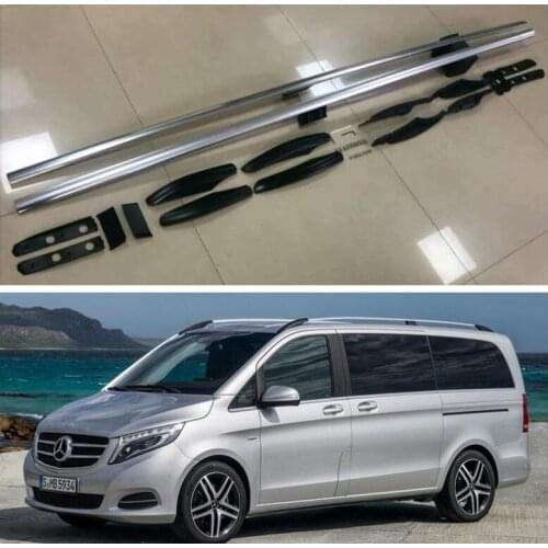 Aluminum Alloy Top Roof Rack Rail Luggage & Cross bar For Mercedes Benz VITO V-class V220 V250 V260 Valente W447 2016-2021