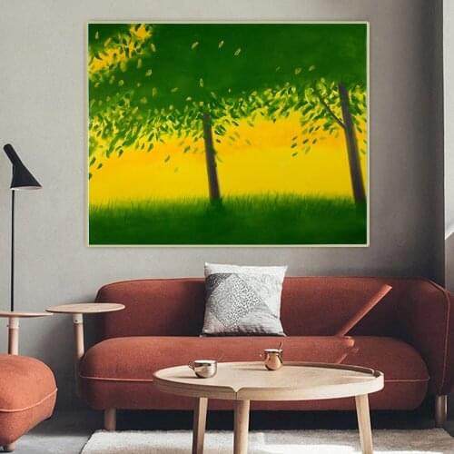 Golden field by Alex Katz Canvas Art Oil Painting Artwork Aesthetic Decorative Picture Poster Wall Hanging Decor Home Decoration