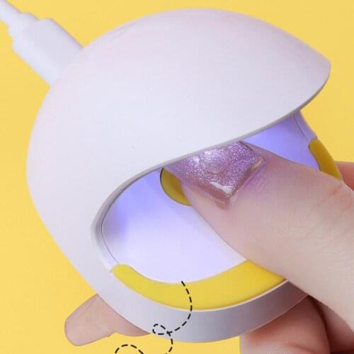 Nail Dryer MINI 3W USB UV LED Lamp Nail Art Manicure Tools Pink Egg Shape Design 30S Fast Drying Curing Light for Gel Polish