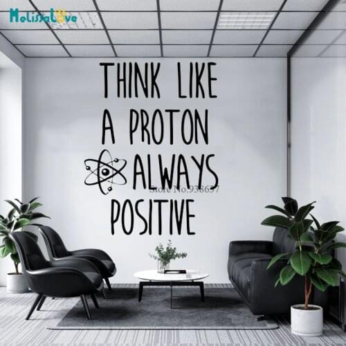 Think Like A Person Always Positive Inpired Office Quote Decal Classroom Studio Wall Decor Removable Vinyl Wall MuralsBB431