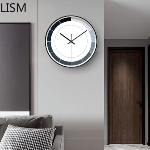 Wall Clock Nordic Design Art Round Wall Clock Quartz Silent Simple and Light Luxury Creative Clock Reloj De Pared Moderno