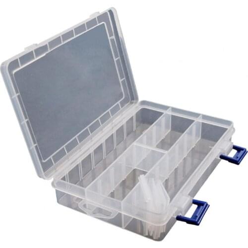 Wholesale Portable Fishing Box Detachable Multi-Grid lure Hook Boxes PP Plastic Transparent sub-Box Fishing Tackle Storage Box