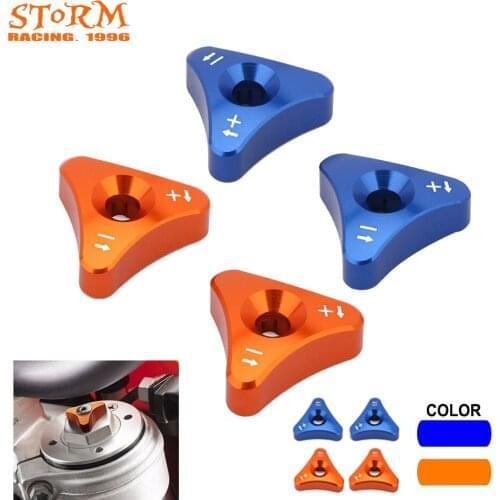 Motorcycle Front Fork Knob Adjuster For KTM Husaberg Husqvarna SX SXF EXC XCW 125-530 690 SUPERMOTO ENDURO DUKE SMC690 WP 48MM