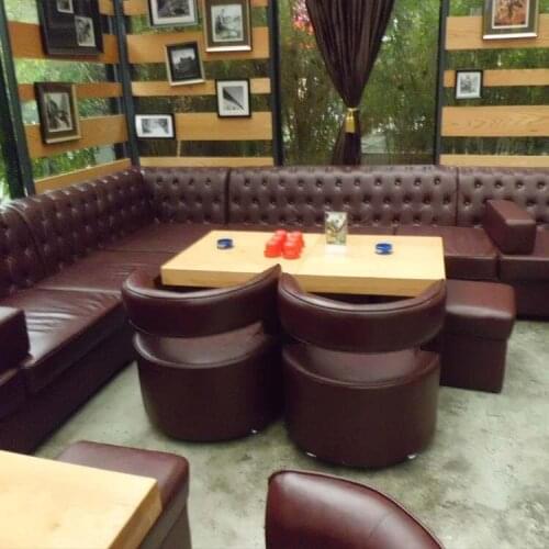 Customized resturant modern design sofa for bar night club