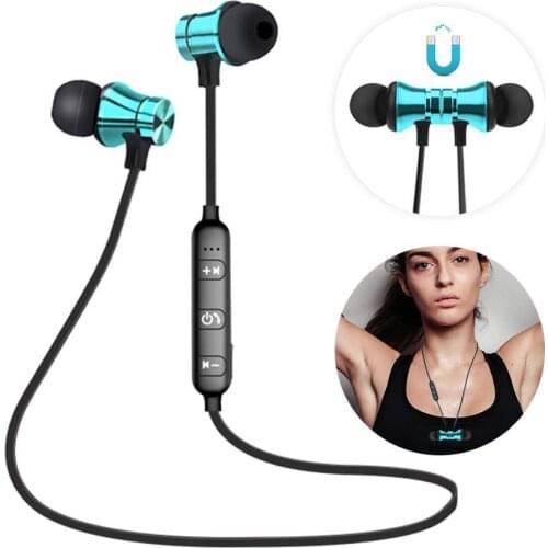 XT11 neck hanging bluetooth headset, in-ear stereo sound noise reduction sports headset, magnetic neck hanging wireless headset