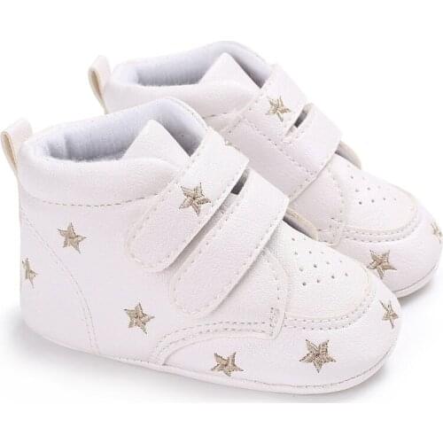 Summer Baby Soft Sole fashion Kids Girl Boy Star Print prewalker Crib Shoes Cute Hot sale baby shoes 0-18 Month