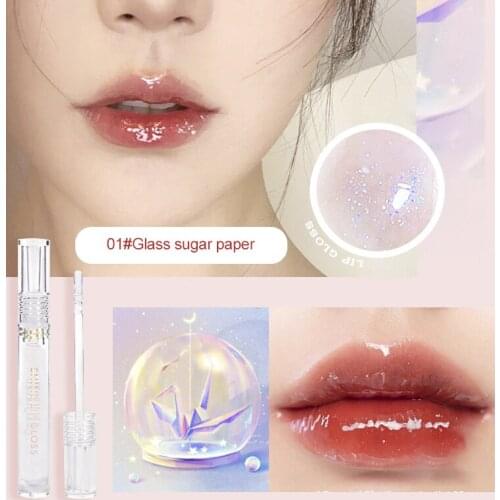 Moisturizing Water Gloss Lip Gloss Shine Lip Glaze Prevent Dry Lips Nourish Streamer Lip Balm Light Soft Makeup Gift TSLM1
