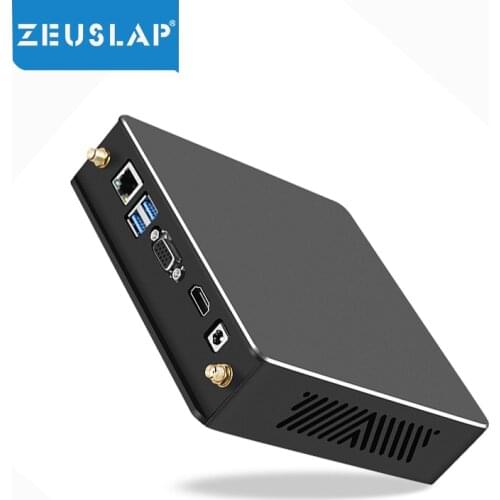 ZEUSLAP 8GB RAM 128GB SSD Intel Core i3/i5/i7 CPU Optional HDMI-Compatible VGA Dual Output Mini PC Desktop Gaming Computer