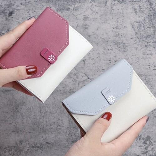 Women Wallet Fashion Money Bag Ladies Short Leather Card Holder Girl Small Clutch Purse Coin