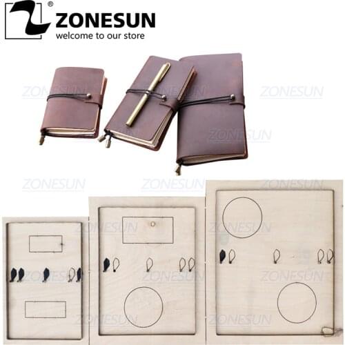 ZONESUN S1 Notebook Passport Cover Custom Leather Cutting Die Handicraft Tool Punch Cutter Mold DIY Paper Steel Rule Die