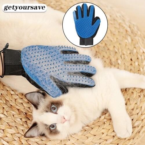 1 PCS Cat Grooming Glove Removes Hairs Cat and Dogs Brush Kitten Puppy Accessories Cleaning Massage Comb Hair Remover Glove
