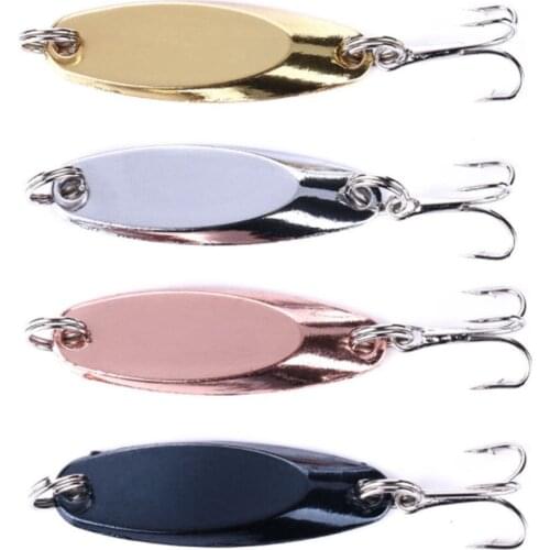 1pc Winter Ice Fishing Spoon 4cm 7g Spoons Lure Hard Bait Spinner Fishing Lure Atificial Wobbler Tackles Saltwater Lure Hook 6