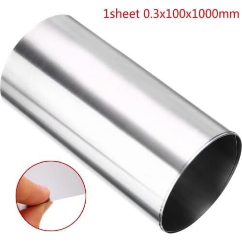 1 piece of stainless steel skin stainless steel thin plate foil 0.3x100x1000mm, used for metal processing