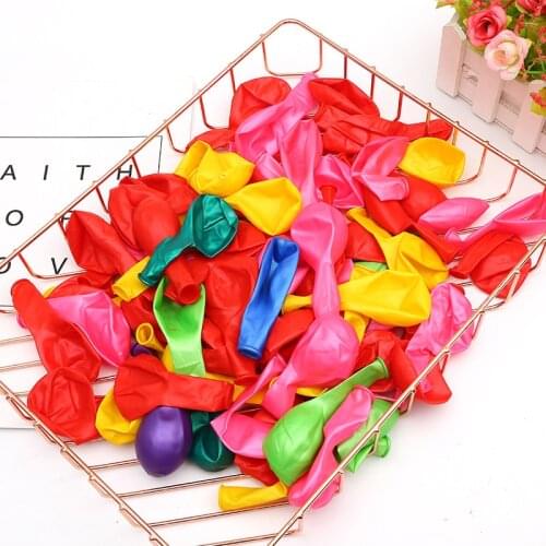 100pcs/pack Bomb Balls Shooting Game Latex Small Balloons Summer Outdoor Movement for Wedding Birthday Party Supplies Toy Globos