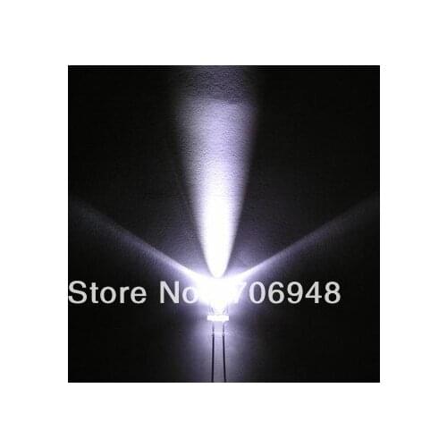 1000pcs, 5mm White Flash Flashing Blink Water Clear Bright LED Leds