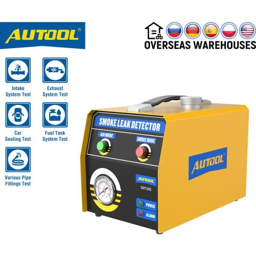 AUTOOL SDT205 Car Smoke Leak Detector Pipe Leak Locator Smoke Leakage Diagnostic Analyzer Detector Automotive EVAP System