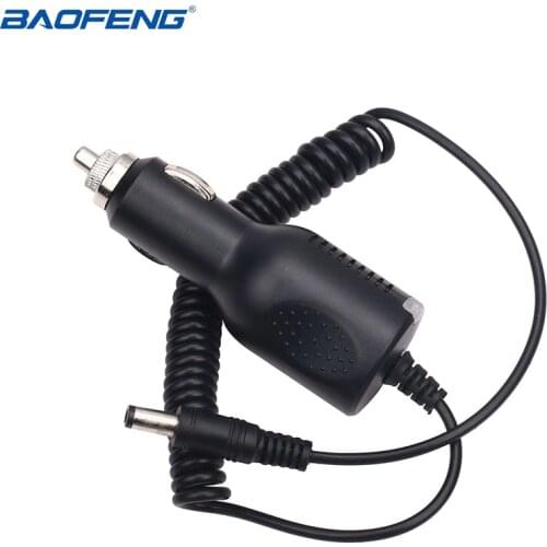 BAOFENG UV-5R Car Charger Cable Line 12-24V Input For pofung uv5r uv-5re portable Radio BF-F8HP UV-82 uv82 GT-3 Walkie Talkie