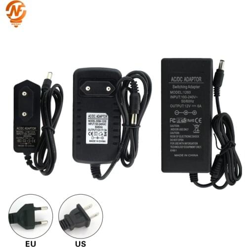 NIN FULL 12V Power Supply DC12V Unit 1A 2A 3A 5A 6A Transformer AC 110V 220V 220 V to DC 12 Volts 12 V LED Driver for LED Strip
