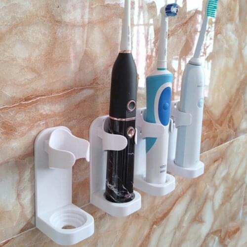 Electric Toothbrush Holder Traceless Toothbrush Stand Rack Wall-Mounted Toothbrush Holder Bathroom Organizer Hot