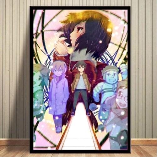 Home Decorative Canvas Boku Dake Ga Inai Machi Anime Prints Dream Paintings Modular Pictures Wall Art Poster Artwork No Framed