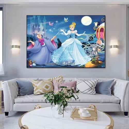 Canvas Painting Disney Classic Animated Character Snow White Princess Poster Prints Wall Art Picture Kids Living Room Home Decor
