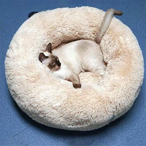Cat Bed Dog Puppy Warm Round Plush Soft Cushion Mat Pet Sleeping Bed House Nests Warm Sleeping Bag Puppy For Dogs Cat
