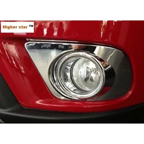 Higher star ABS chromes 2pcs car front fog lamp cover+2pcs rear fog lamp cover for Dodge Journey 2013-2015
