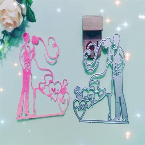 Marriage, couple card album Metal Cutting Dies for DIY Scrapbooking Album Paper Cards Decorative Crafts Embossing Die Cuts