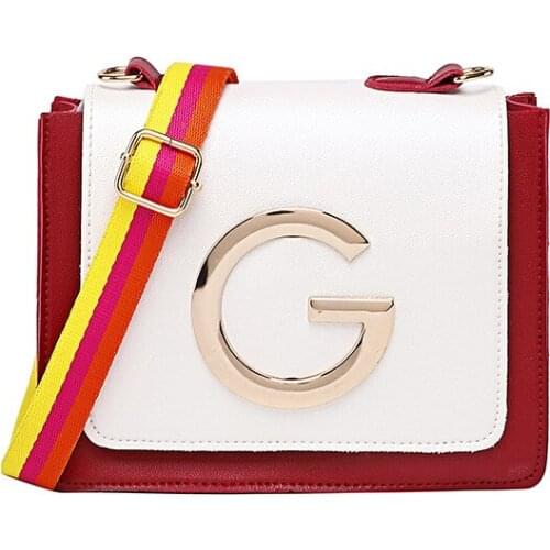 Fashion contrast color simple handbag Shoulder Messenger Bag Casual Phone Case Korean version of the new small fresh L650