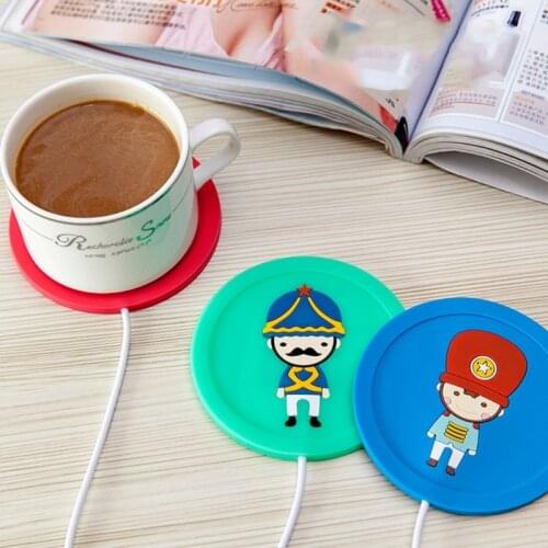 652F Cartoon USB Coffee Warmer Cup Pad Resin Bubble Remover Mold Heating Silicone Mat Heater Coaster for Resin Curing Tool