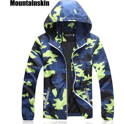 Mountainskin Camouflage Jackets Mens Coats 2020 Spring Summer Casual Camo Male Jackets Army Military Men Outerwear Slim SA215