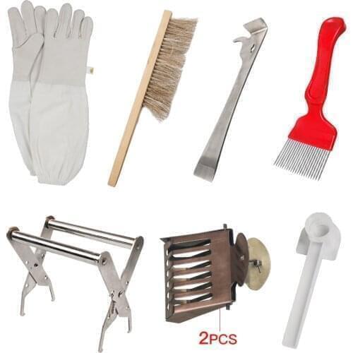 Beekeeping Beginner Kit Beekeeping Tools Kit Hive Tool Bee Brush Comb Fork Product Tools For Beekeeper Supplies